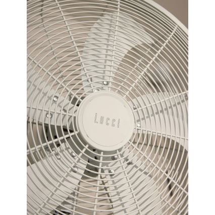 Lucci Air 21326649 - Zidni ventilator GLIDE 36W/230V Ø 45 cm bijeli + daljinski upravljač
