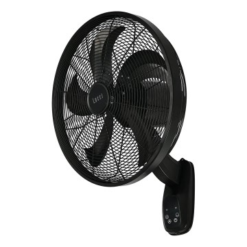 Lucci Air 21326749 - Zidni ventilator GLIDE 36W/230V promjer 45 cm crna + daljinski upravljač