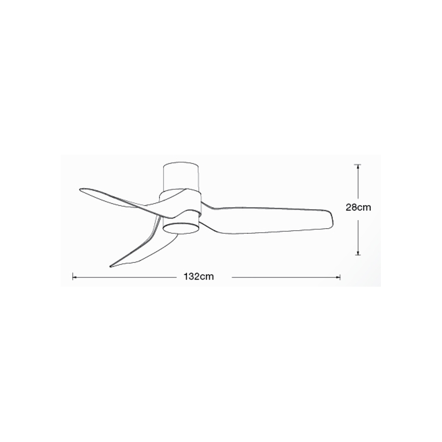Lucci air 213353 - LED Prigušivi stropni ventilator NAUTICA 1xGX53/12W/230V bijela + daljinski upravljač