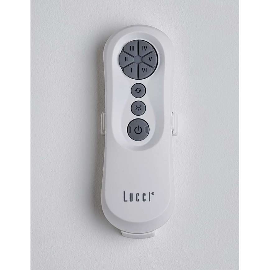 Lucci air 213355-LED Prigušivi stropni ventilator NAUTICA 1xGX53/12W/230V smeđa/sjajni krom + daljinski upravljač