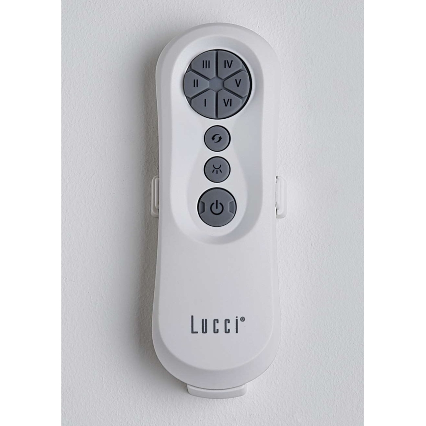 Lucci air 213358 - LED Prigušivi stropni ventilator LINE 1xGX53/12W/230V crna + daljinski upravljač