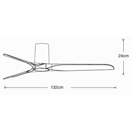 Lucci air 21610149 - Stropni ventilator LONDO crna + daljinski upravljač