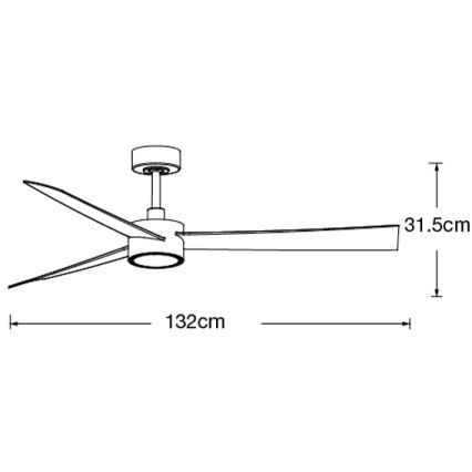 Lucci air 21610349- LED Prigušivi stropni ventilator CLIMATE 1xGX53/12W/230V bijela + daljinski upravljač