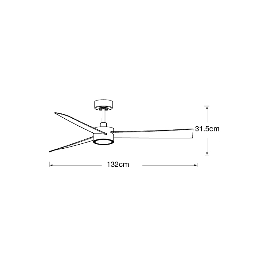 Lucci air 21610349- LED Prigušivi stropni ventilator CLIMATE 1xGX53/12W/230V bijela + daljinski upravljač