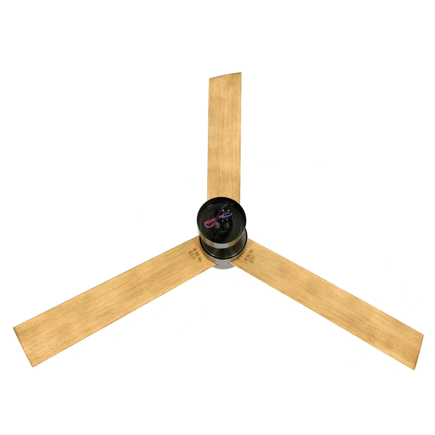 Lucci air 21610449 - LED Prigušivi stropni ventilator CLIMATE 1xGX53/12W/230V smeđa/sjajni krom + daljinski upravljač