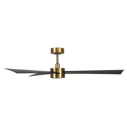 Lucci air 21610549- LED Prigušivi stropni ventilator CLIMATE 1xGX53/12W/230V wenge/zlatna + daljinski upravljač