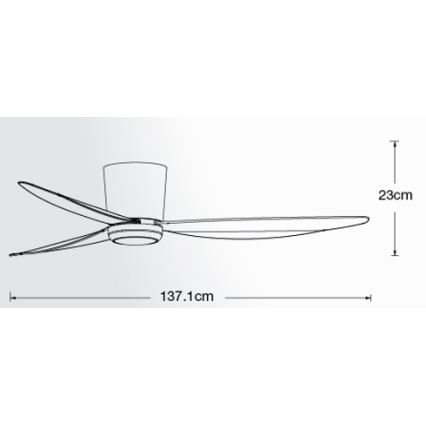 Lucci air 21610749 - LED Prigušivi stropni ventilator ARRAY 1xGX53/12W/230V crna + daljinski upravljač