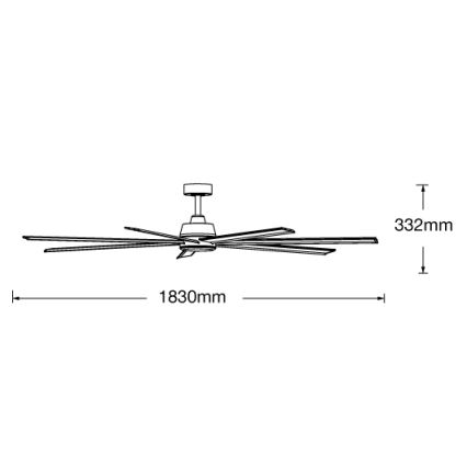 Lucci air 21610949 - Stropni ventilator ATLANTA 1xGX53/12W/230V crna + daljinski upravljač