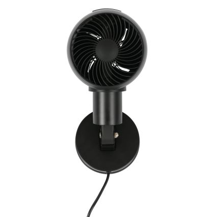 Lucci Air 21612649 - Zidni ventilator JET 32W/230V crni + daljinski upravljač