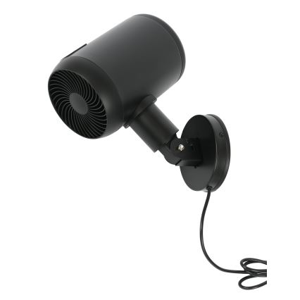 Lucci Air 21612649 - Zidni ventilator JET 32W/230V crni + daljinski upravljač
