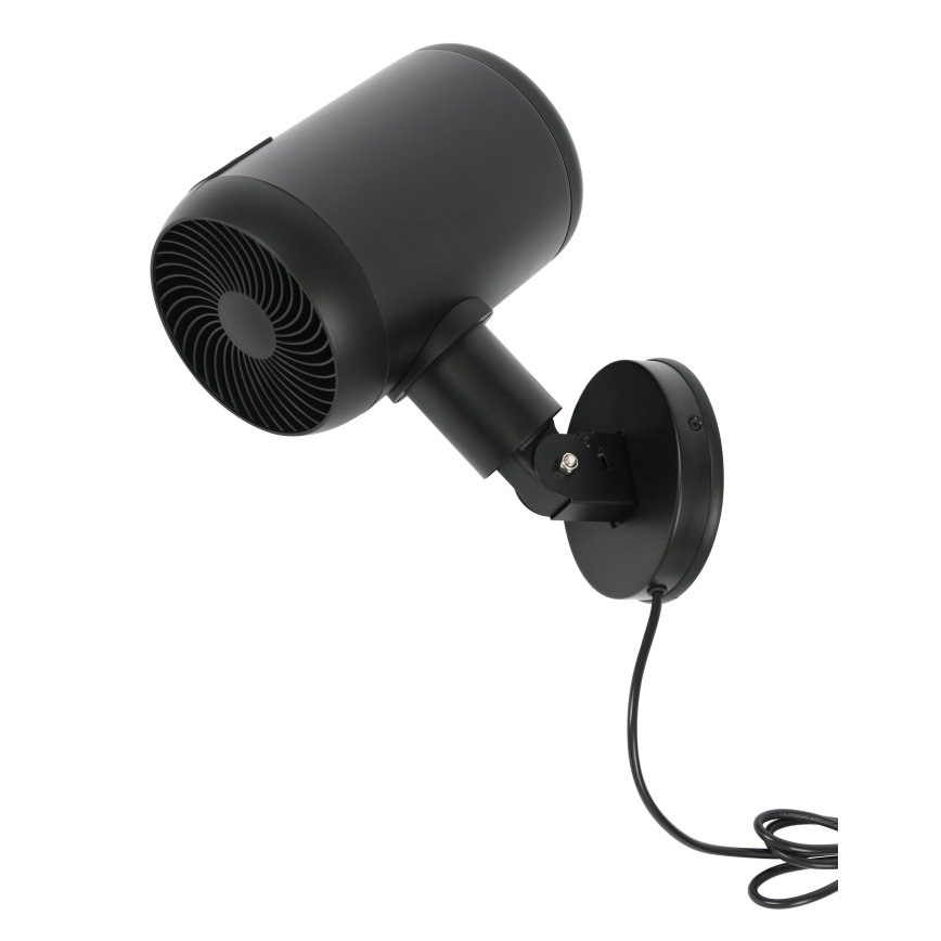 Lucci Air 21612649 - Zidni ventilator JET 32W/230V crni + daljinski upravljač