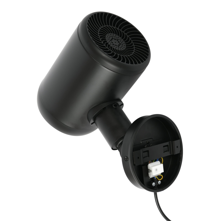 Lucci Air 21612649 - Zidni ventilator JET 32W/230V crni + daljinski upravljač