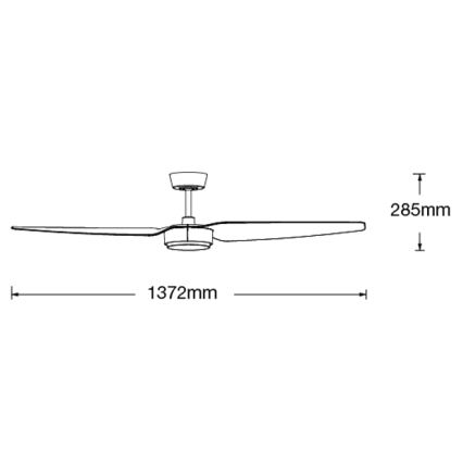 Lucci air 21615349 - Stropni ventilator CONDOR bijela + daljinski upravljač