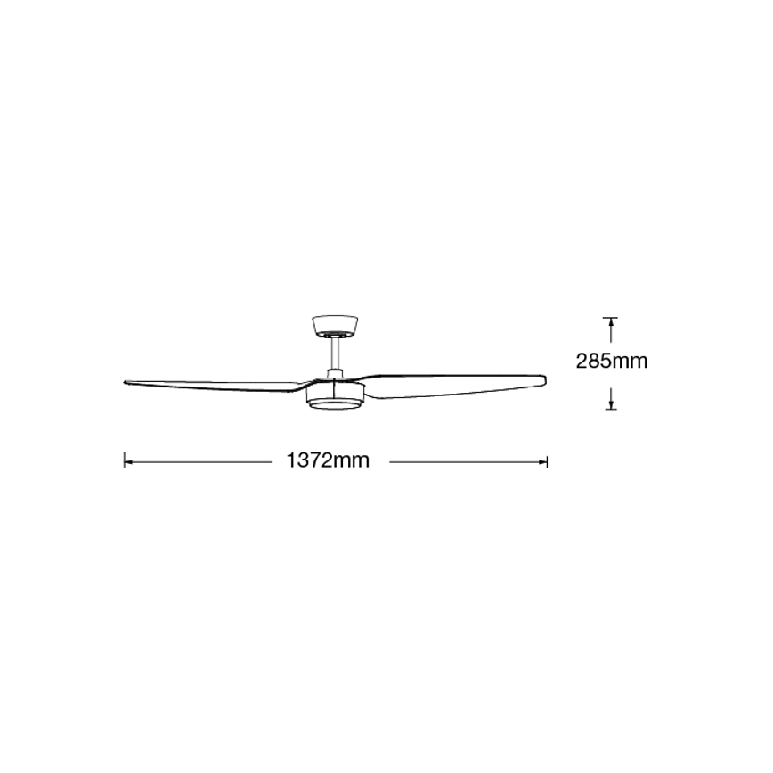 Lucci air 21615349 - Stropni ventilator CONDOR bijela + daljinski upravljač