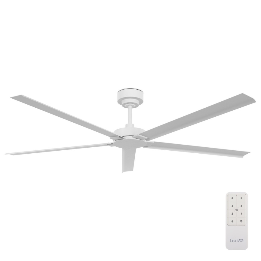 Lucci air 21616049 - Stropni ventilator MONZA IP55 bijela + daljinski upravljač