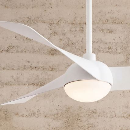 Lucci Air 21617049 - LED stropni ventilator OSPREY s prigušivanjem 1xGX53/12W/230V pr. 132 cm bijeli + daljinski upravljač