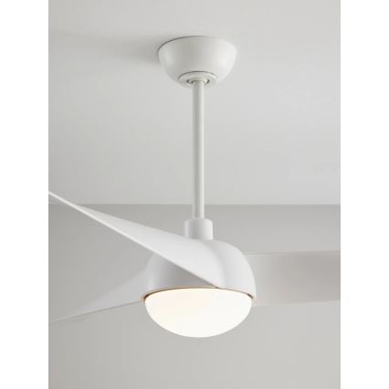 Lucci Air 21617049 - LED stropni ventilator OSPREY s prigušivanjem 1xGX53/12W/230V pr. 132 cm bijeli + daljinski upravljač
