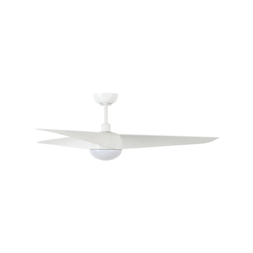 Lucci Air 21617049 - LED stropni ventilator OSPREY s prigušivanjem 1xGX53/12W/230V pr. 132 cm bijeli + daljinski upravljač