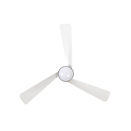 Lucci Air 21617049 - LED stropni ventilator OSPREY s prigušivanjem 1xGX53/12W/230V pr. 132 cm bijeli + daljinski upravljač