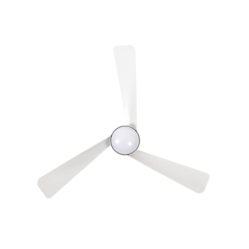 Lucci Air 21617049 - LED stropni ventilator OSPREY s prigušivanjem 1xGX53/12W/230V pr. 132 cm bijeli + daljinski upravljač