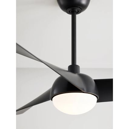 Lucci Air 21617149 - LED stropni ventilator OSPREY s mogućnošću prigušivanja 1xGX53/12W/230V Ø 132 cm, crni + daljinski upravljač