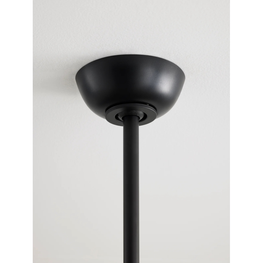 Lucci Air 21617149 - LED stropni ventilator OSPREY s mogućnošću prigušivanja 1xGX53/12W/230V Ø 132 cm, crni + daljinski upravljač