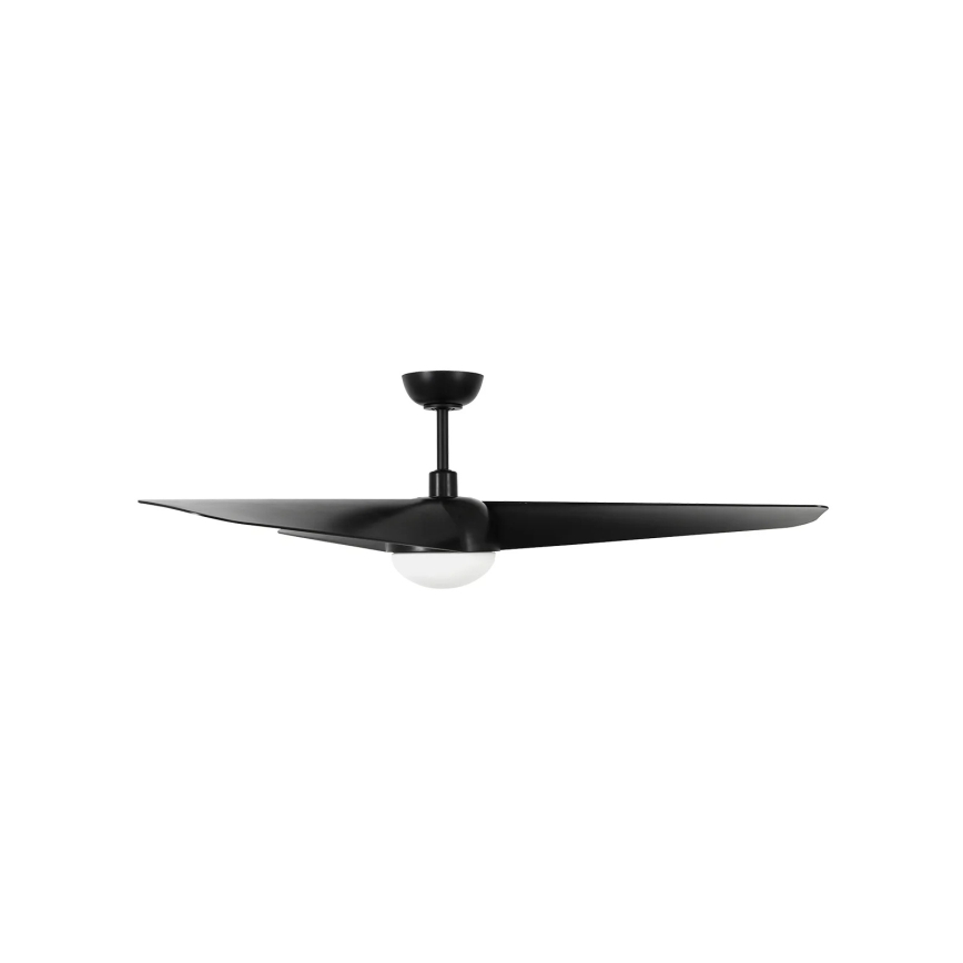 Lucci Air 21617149 - LED stropni ventilator OSPREY s mogućnošću prigušivanja 1xGX53/12W/230V Ø 132 cm, crni + daljinski upravljač