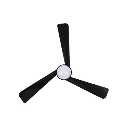 Lucci Air 21617149 - LED stropni ventilator OSPREY s mogućnošću prigušivanja 1xGX53/12W/230V Ø 132 cm, crni + daljinski upravljač