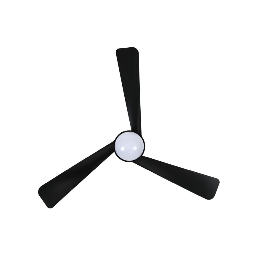 Lucci Air 21617149 - LED stropni ventilator OSPREY s mogućnošću prigušivanja 1xGX53/12W/230V Ø 132 cm, crni + daljinski upravljač
