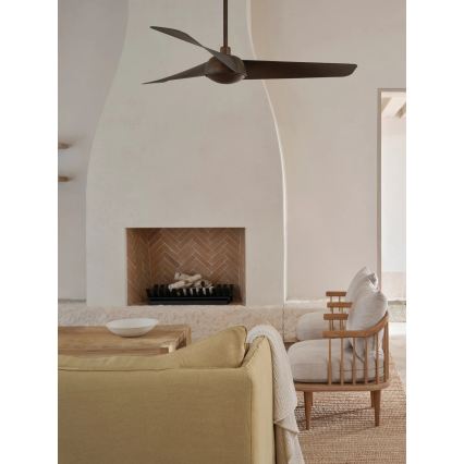 Lucci Air 21617249 - LED prigušivi stropni ventilator OSPREY 1xGX53/12W/230V Ø 132 cm brončani + daljinski upravljač