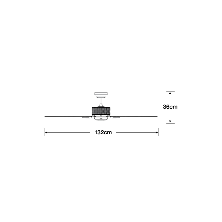 Lucci air 510297 - Stropni ventilator FIJIAN bijela