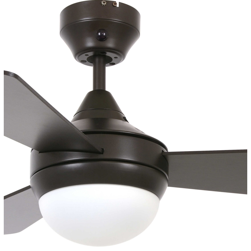 Lucci Air 512311 - Stropni ventilator AIRLIE HUGGER 2xE27/15W/230V drvo/smeđa + daljinski upravljač