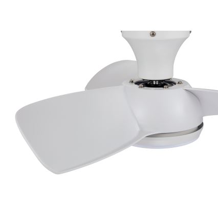 Lucci air 513071 - LED Prigušivi stropni ventilator SYROS LED/18W/230V 3000/4000/6000K bijela + daljinski upravljač