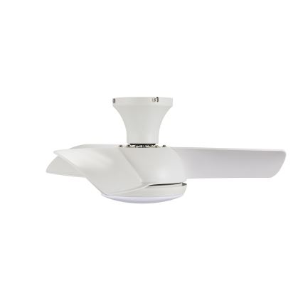 Lucci air 513071 - LED Prigušivi stropni ventilator SYROS LED/18W/230V 3000/4000/6000K bijela + daljinski upravljač