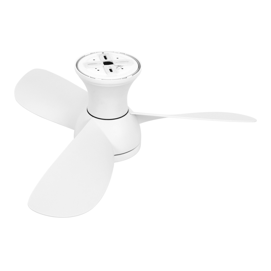 Lucci Air 51307149 - LED stropni ventilator sa mogućnošću prigušivanja SYROS II LED/18W/230V 3000/4000/6000K promjer 76 cm bijela + daljinski upravljač