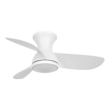 Lucci Air 51307149 - LED stropni ventilator sa mogućnošću prigušivanja SYROS II LED/18W/230V 3000/4000/6000K promjer 76 cm bijela + daljinski upravljač