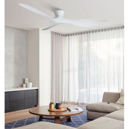 Lucci Air 514030 - Stropni ventilator KOTARA Ø 137 cm bijeli + daljinski upravljač