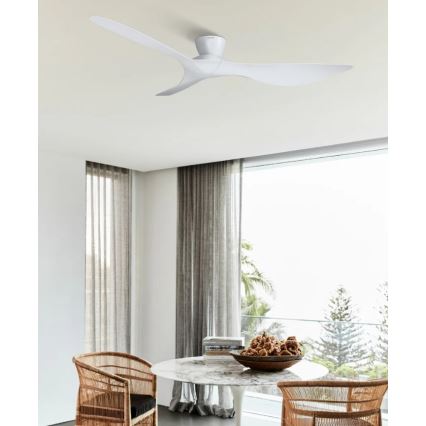 Lucci Air 514030 - Stropni ventilator KOTARA Ø 137 cm bijeli + daljinski upravljač