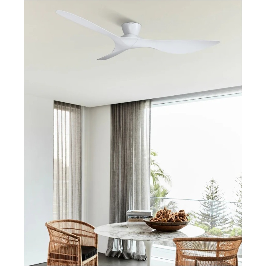 Lucci Air 514030 - Stropni ventilator KOTARA Ø 137 cm bijeli + daljinski upravljač