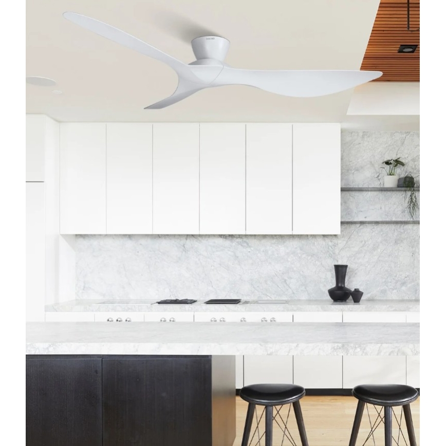 Lucci Air 514030 - Stropni ventilator KOTARA Ø 137 cm bijeli + daljinski upravljač