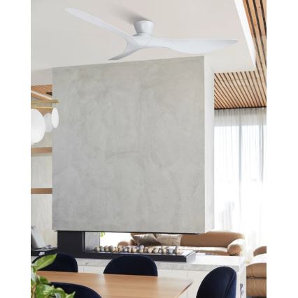Lucci Air 514030 - Stropni ventilator KOTARA Ø 137 cm bijeli + daljinski upravljač