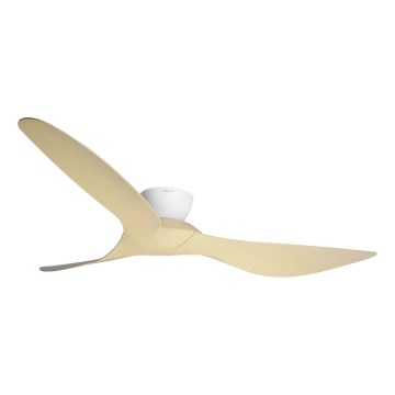 Lucci Air 514031 - Stropni ventilator KOTARA Ø 137 cm bež/bijeli + daljinski upravljač