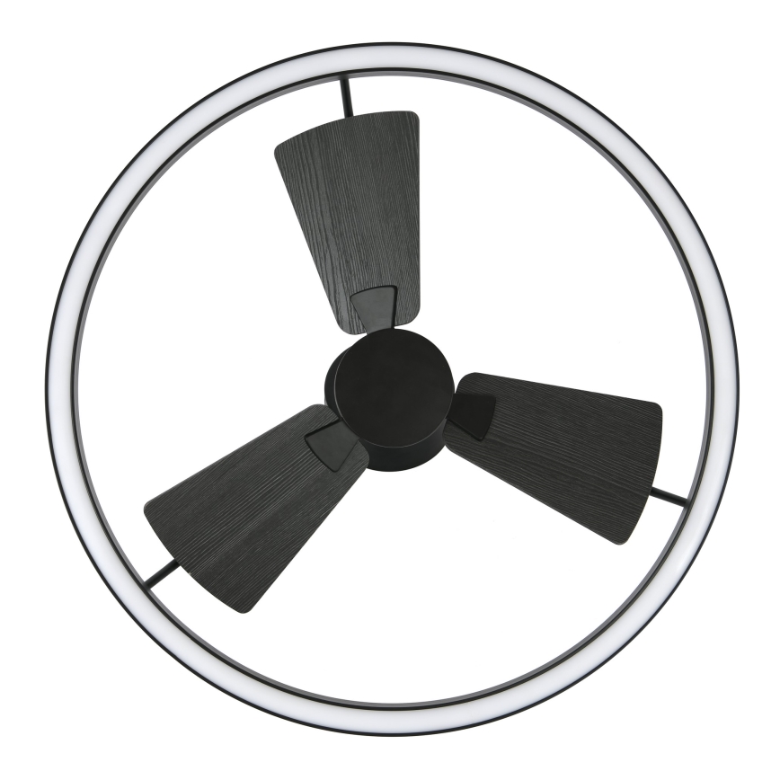Lucci Air 516124 - LED Prigušivi stropni ventilator CESSNA LED/36W/230V 3000/4000/5000K crna + daljinski upravljač