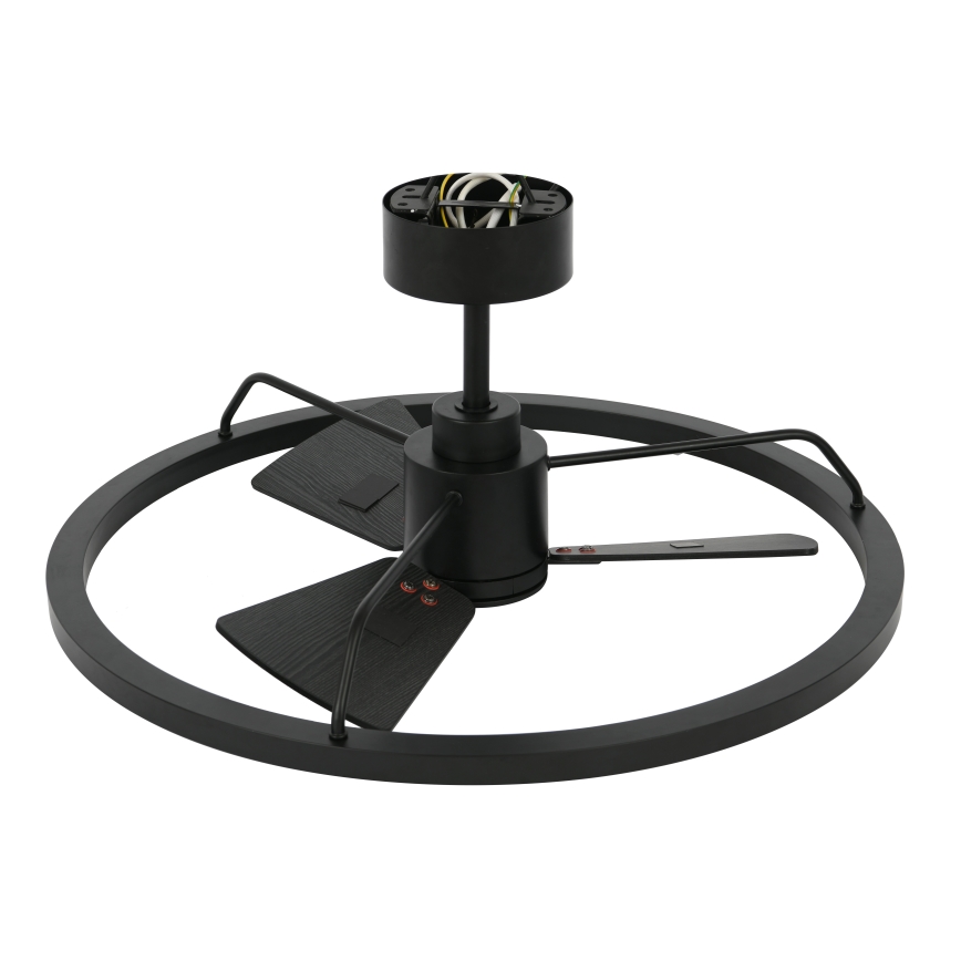 Lucci Air 516124 - LED Prigušivi stropni ventilator CESSNA LED/36W/230V 3000/4000/5000K crna + daljinski upravljač