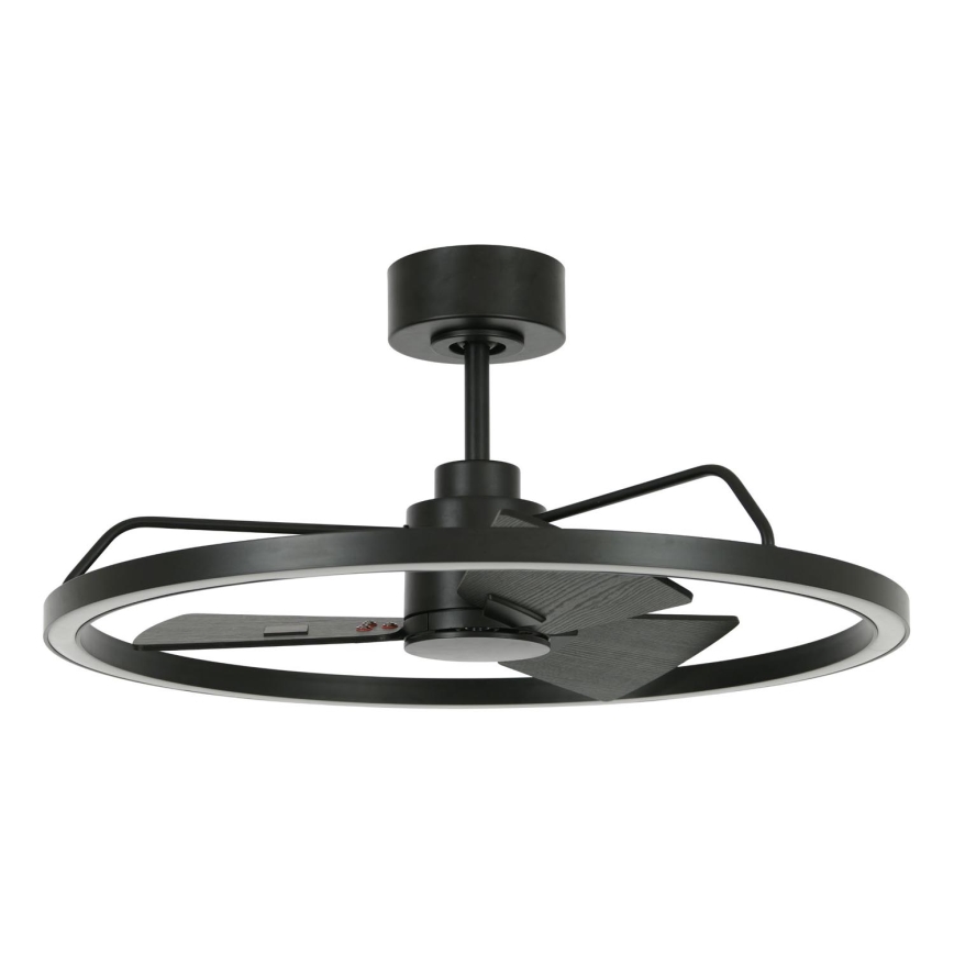 Lucci Air 516124 - LED Prigušivi stropni ventilator CESSNA LED/36W/230V 3000/4000/5000K crna + daljinski upravljač