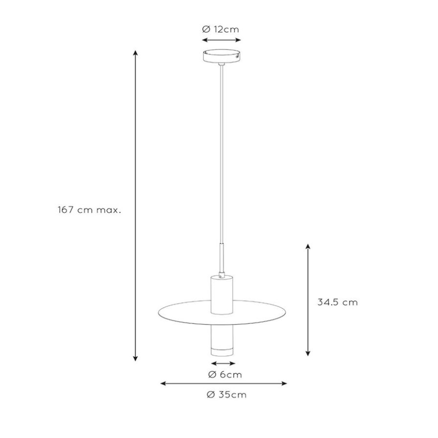 Lucide 03322/01/37 - Luster na sajli SELIN 1xGU10/35W/230V tirkizna