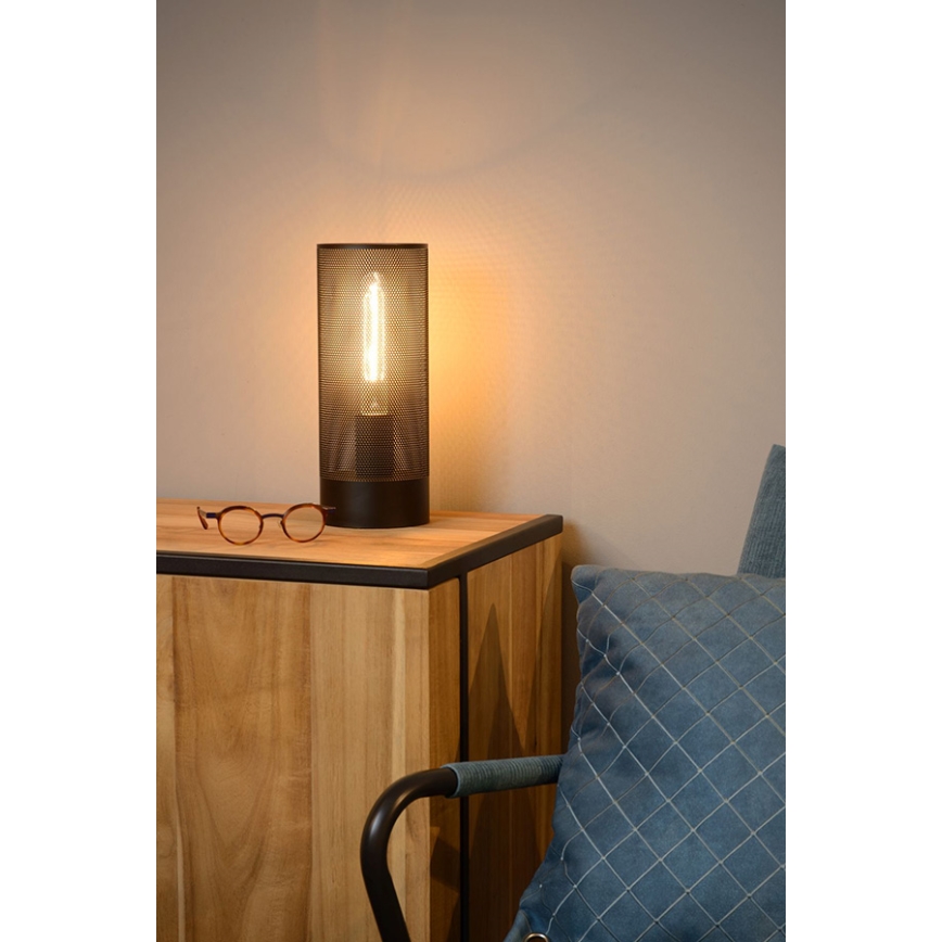Lucide 03516/01/30 - Stolna lampa BELI 1xE27/60W/230V crna