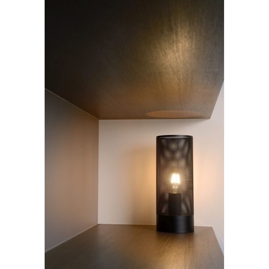 Lucide 03516/01/30 - Stolna lampa BELI 1xE27/60W/230V crna