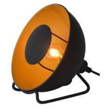 Lucide 05530/20/30 - Stolna lampa ALVARO 1xE14/25W/230V pr. 20 cm crna/zlatna
