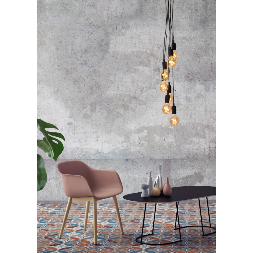 Lucide 08408/07/30 - Luster na sajli FIX MULTIPLE 7xE27/60W/230V